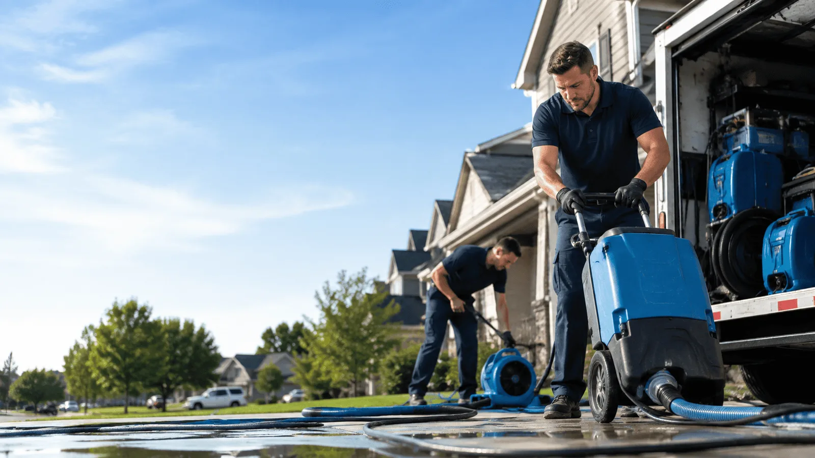Dehumidification being performed in Liberty Center, OH